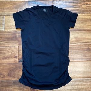 Athleta Speedlight Seamless Tee - Black - Medium